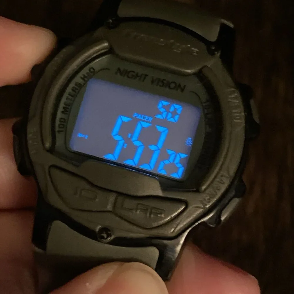 Freestyle Men’s Night Vision Digital 40mm Green Sport 10 Lap